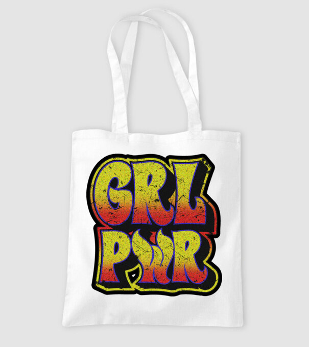 Girl power model alb pe tricou