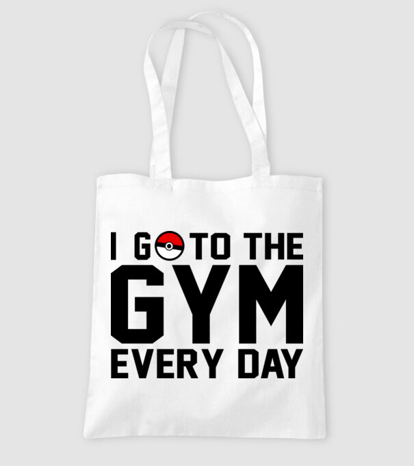 Gym every day model alb pe tricou