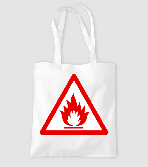 Inflamabil model alb pe tricou