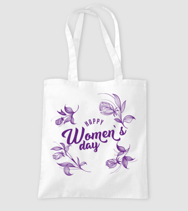 'Happy women''s day' model alb pe tricou