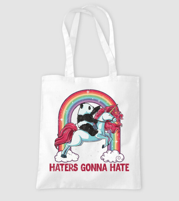 HATERS GONNA HATE model alb pe tricou