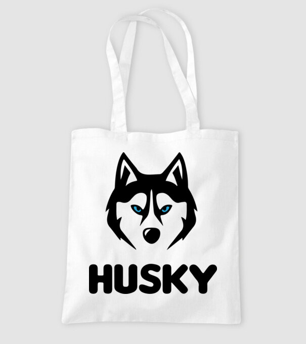 Husky băiat model alb pe tricou