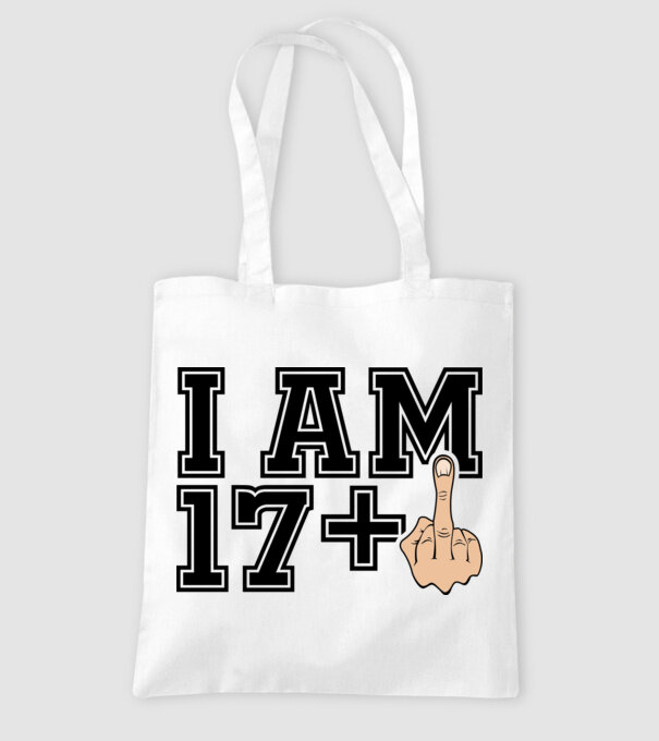 Funny Birthday I am 18 model alb pe tricou