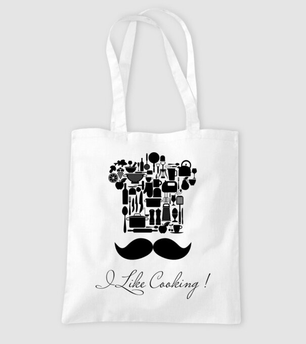 I like cooking! model alb pe tricou