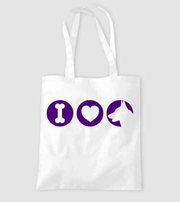 I Love model alb pe tricou