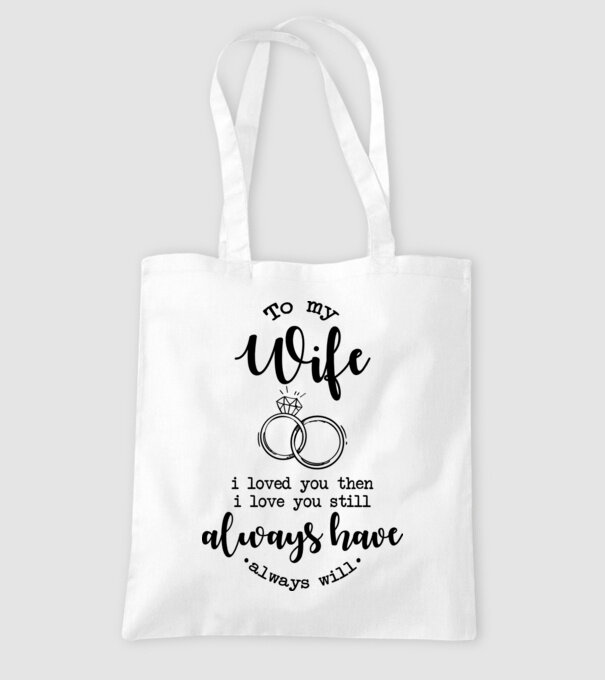 I loved you then i love you still wife model alb pe tricou