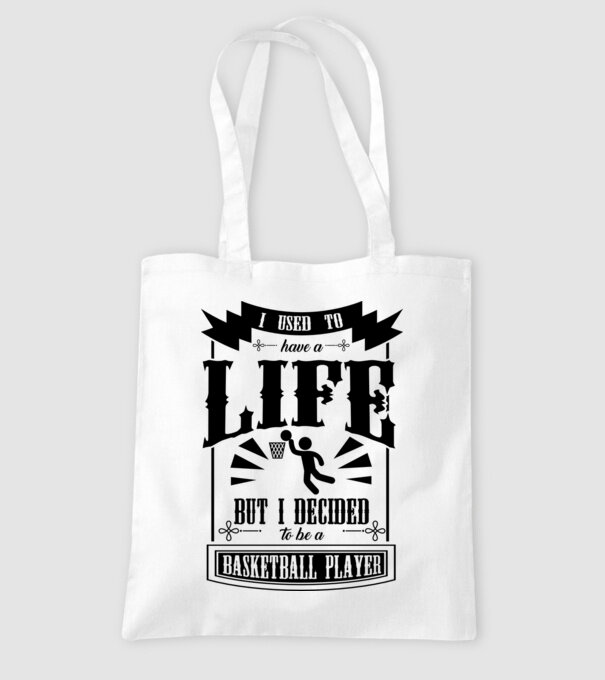 I used to have a life BACHETBALIST model alb pe tricou