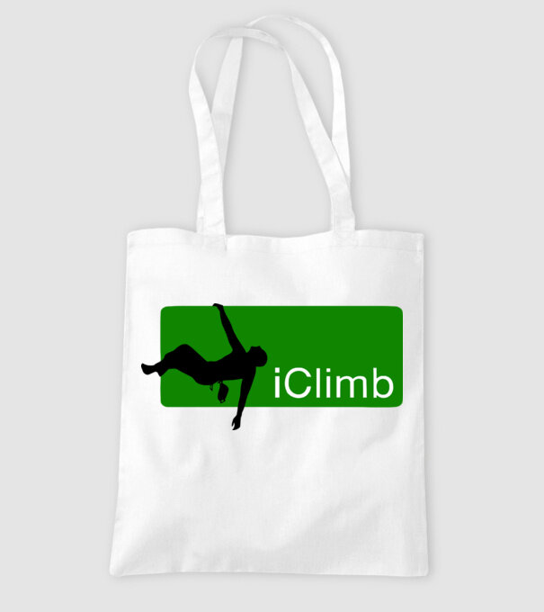 iClimb model alb pe tricou
