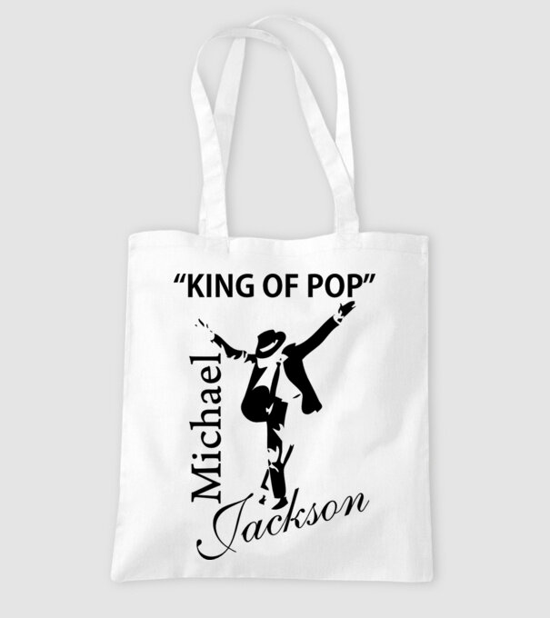 King Of Pop model alb pe tricou