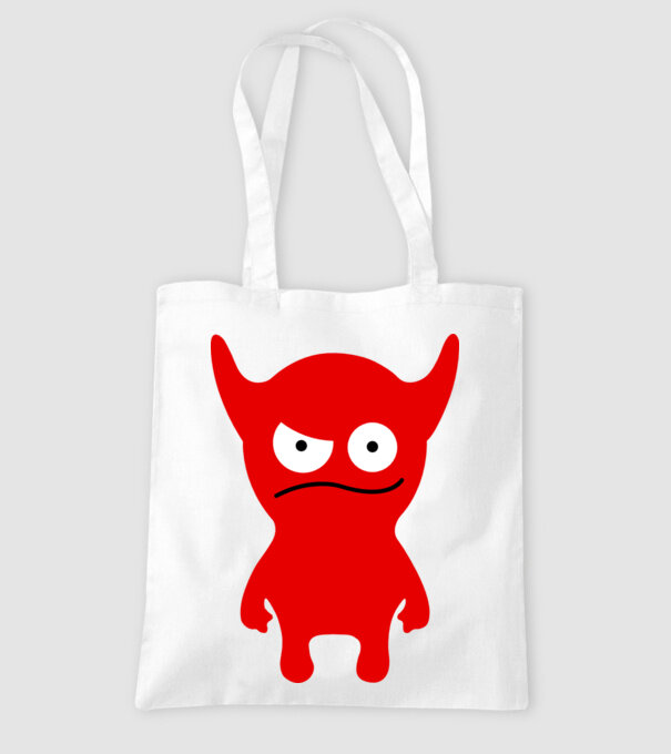 micul diavol model alb pe tricou