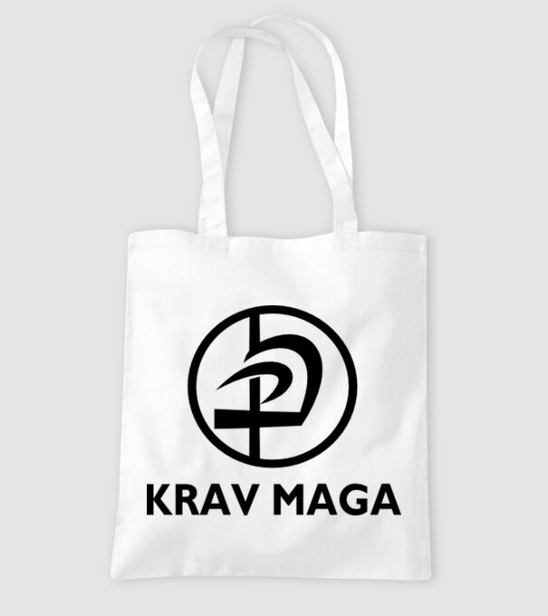 Kravmaga model alb pe tricou