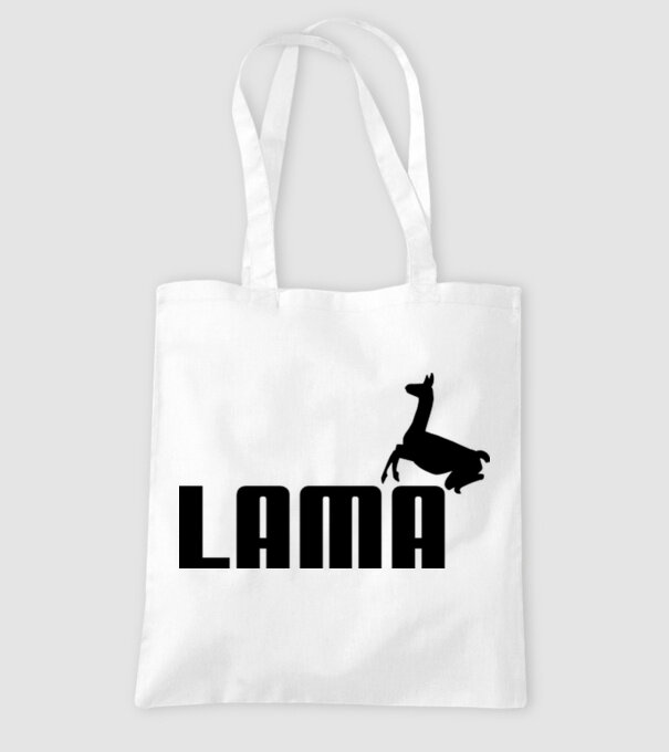 Lama puma model alb pe tricou