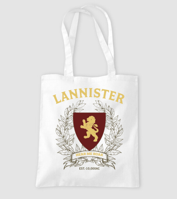 Lannister model alb pe tricou
