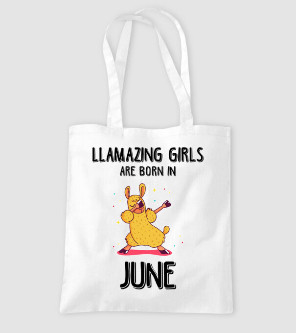 llamazing girls are born in june black model alb pe tricou