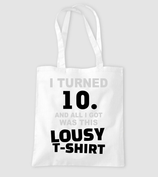 Lousy T-shirt 10 model alb pe tricou