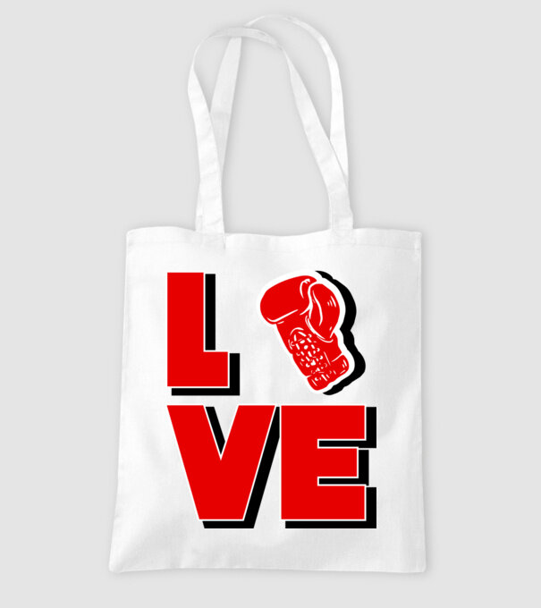 LOVE BOX model alb pe tricou
