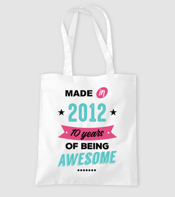 MADE in 2012 model alb pe tricou