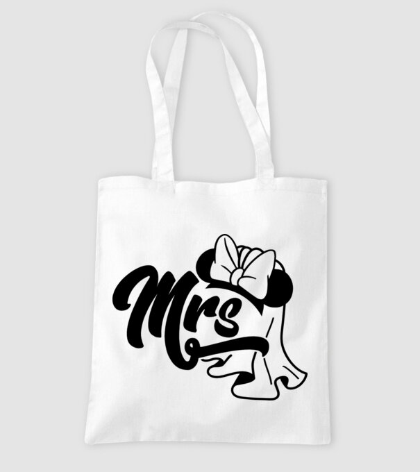 Mrs Mouse model alb pe tricou