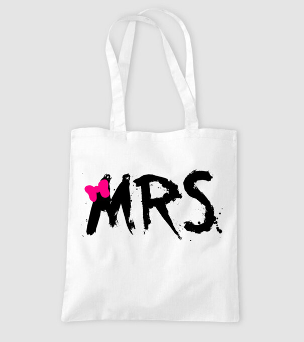 Mrs. model alb pe tricou