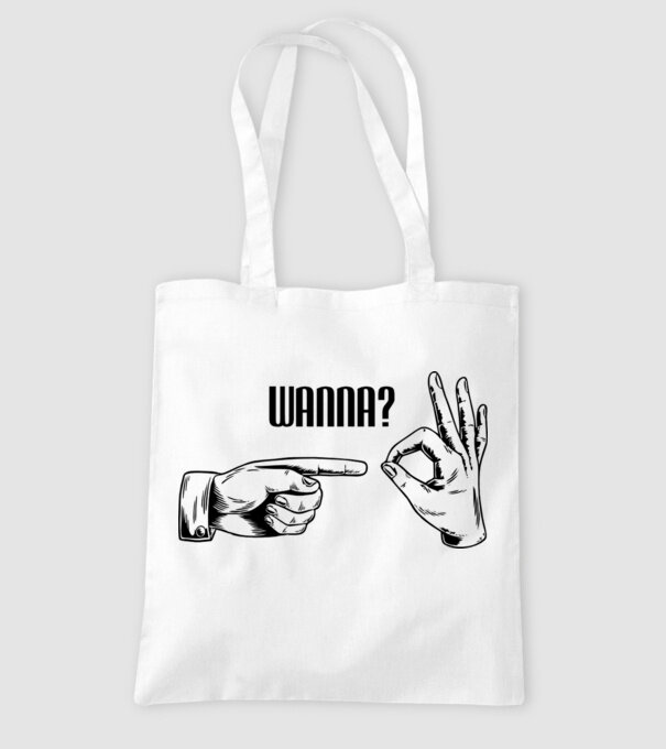 International Hand sign model alb pe tricou