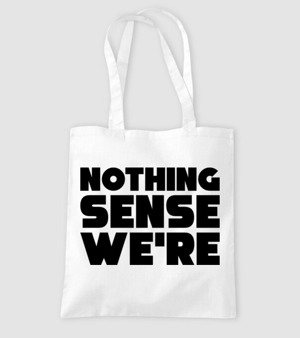 Cuplu Nothing makes sense... model alb pe tricou