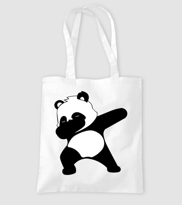 Panda DAB model alb pe tricou