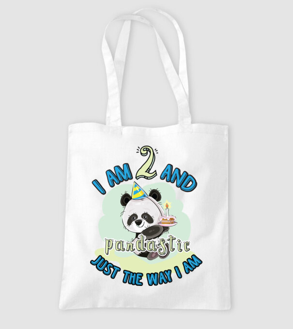 PANDASTIC 2 model alb pe tricou
