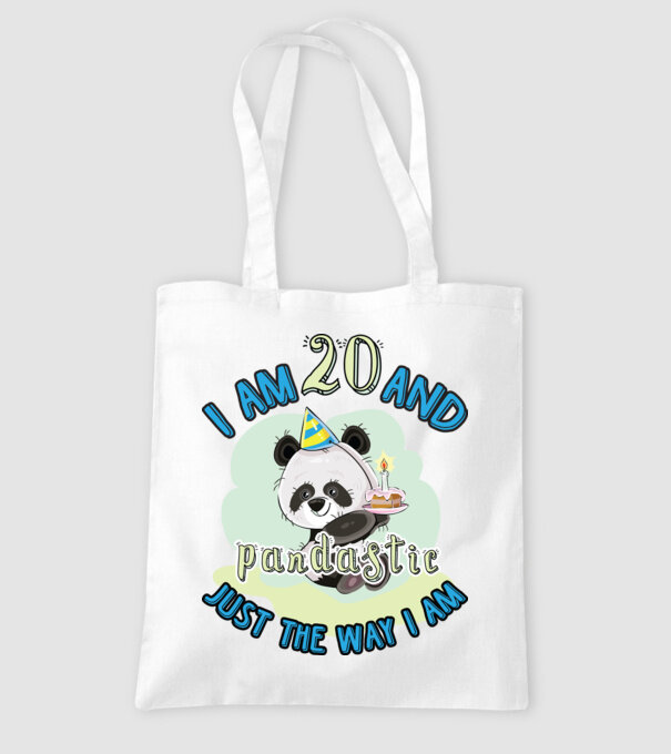 PANDASTIC 20 model alb pe tricou