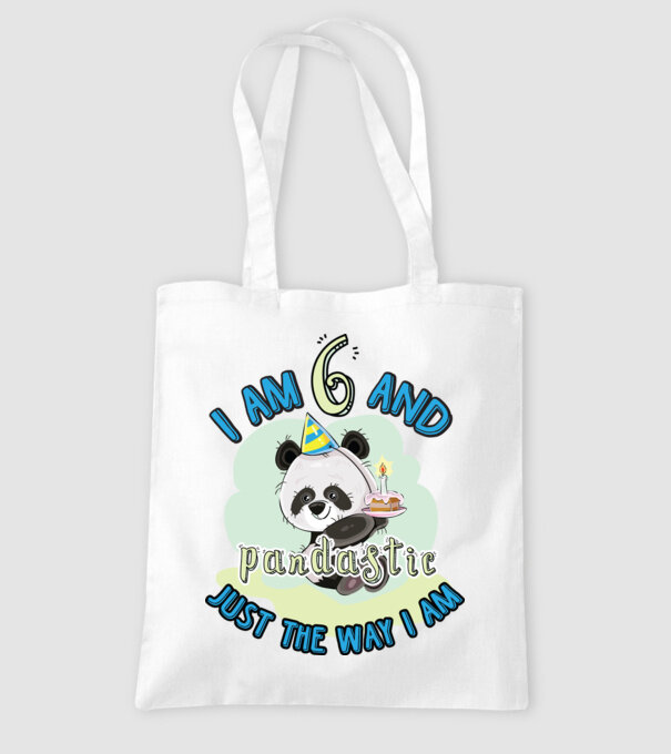 PANDASTIC 6 model alb pe tricou
