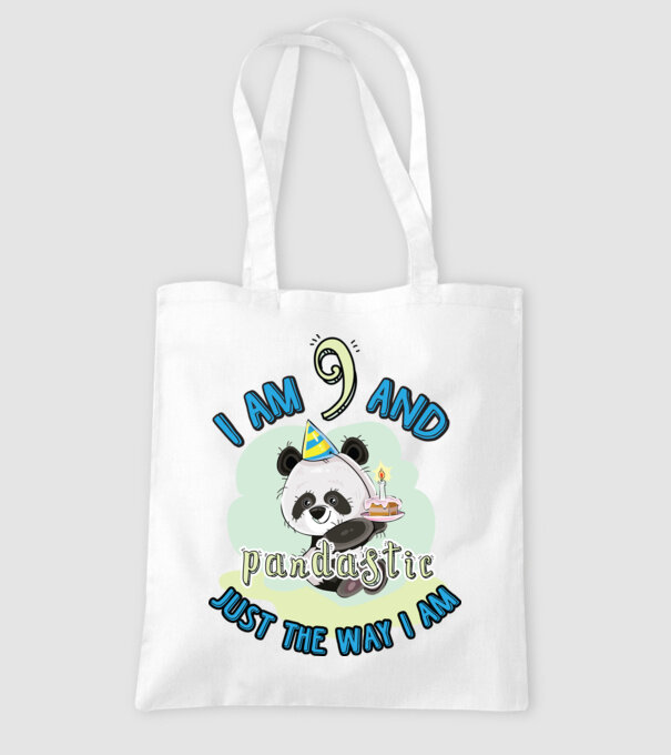 PANDASTIC 9 model alb pe tricou