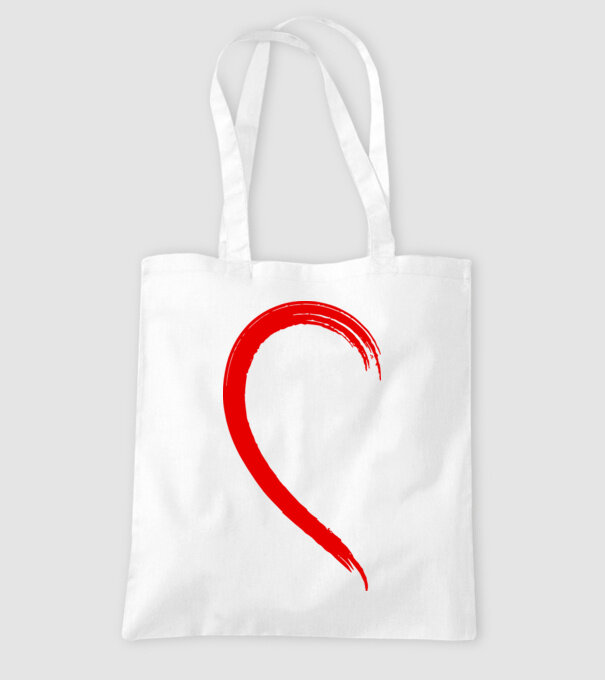 Inimă pereche dreapta model alb pe tricou