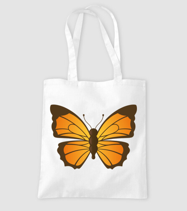 Butterfly model alb pe tricou