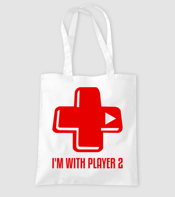 player 2 model alb pe tricou