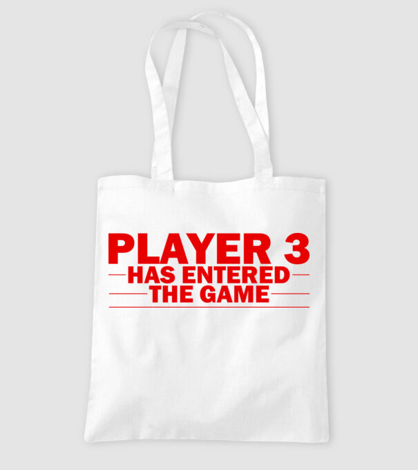 Player 3 entered the game model alb pe tricou