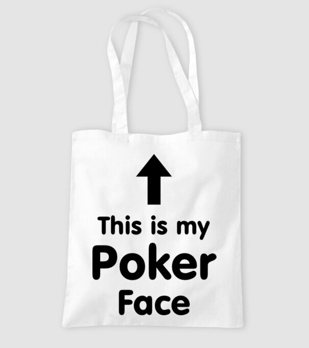 Poker Face 2 model alb pe tricou
