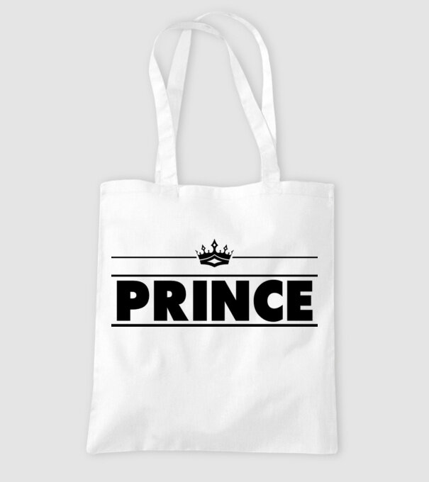 Prince model alb pe tricou