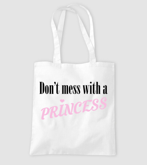 Princess model alb pe tricou