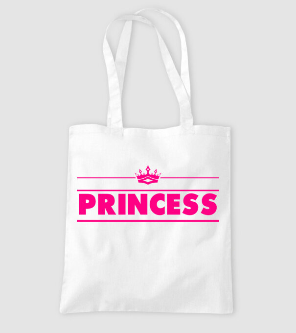Princess model alb pe tricou