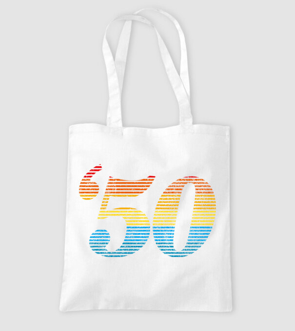 Retro Birthday 1950 model alb pe tricou