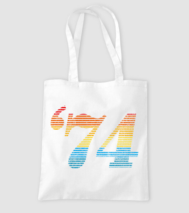 Retro Birthday 1974 model alb pe tricou