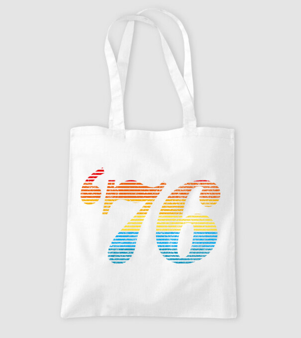 Retro Birthday 1976 model alb pe tricou