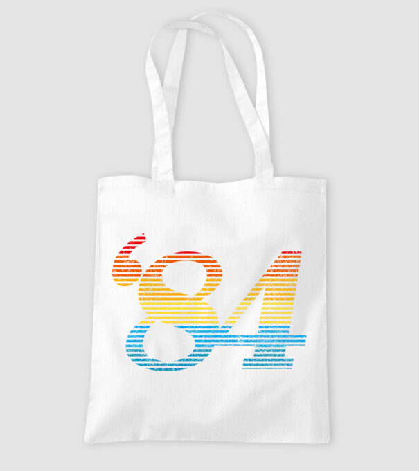 Retro Birthday 1984 model alb pe tricou