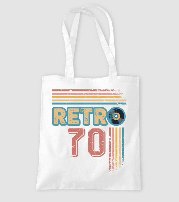 Retro 70 Birthday model alb pe tricou