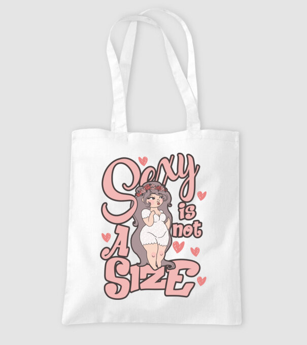 Sexy is not a size cutie model alb pe tricou
