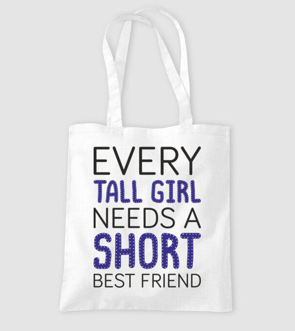Short Freind model alb pe tricou