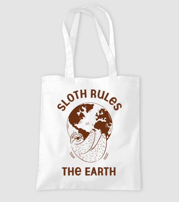 Sloth rules the world model alb pe tricou