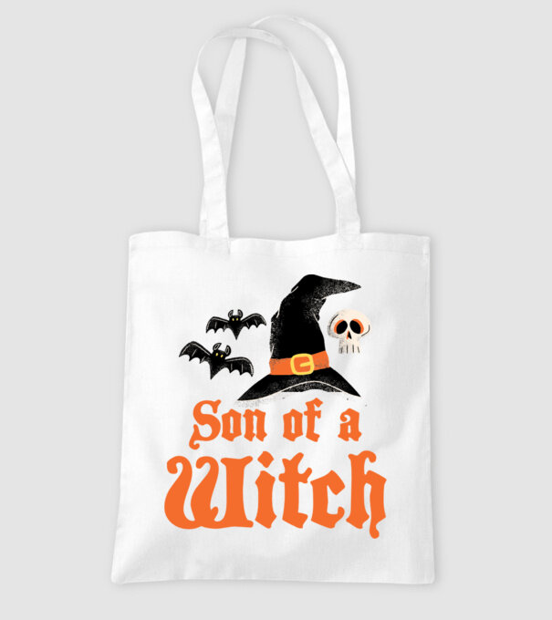 Son of a witch model alb pe tricou