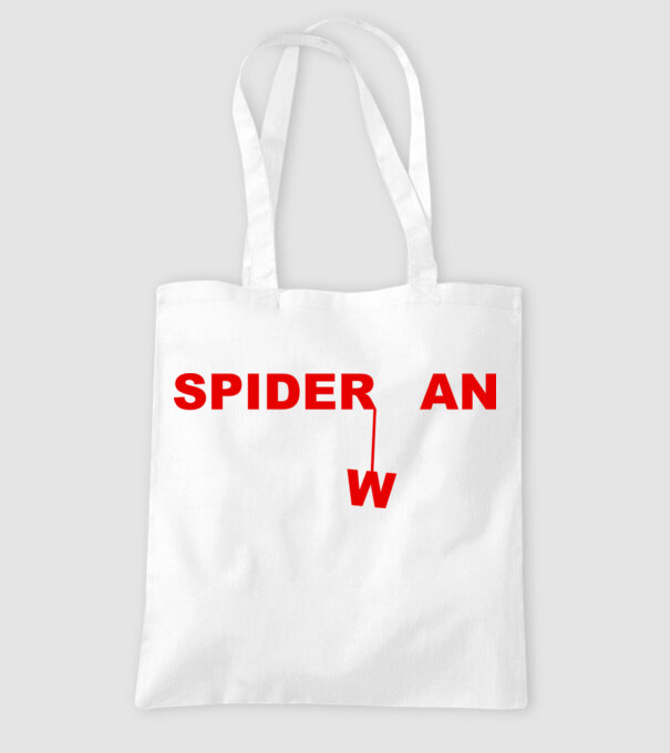 Spider wan model alb pe tricou
