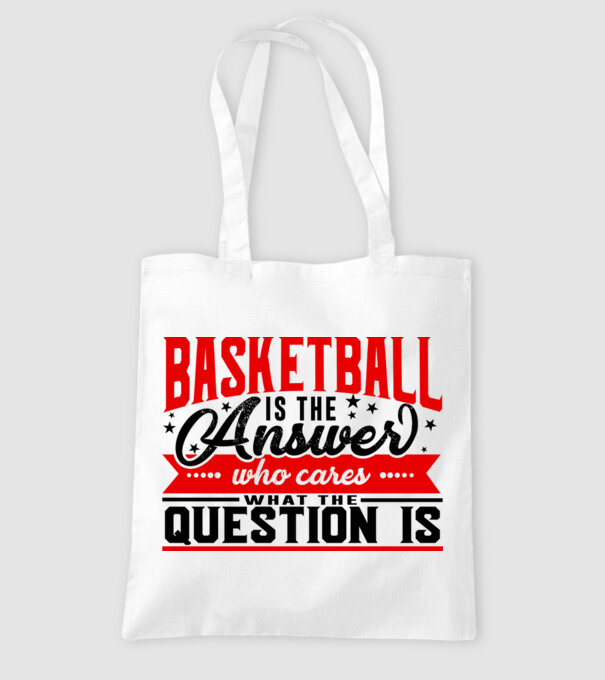 Sport is the answer BASCHETBALIST model alb pe tricou