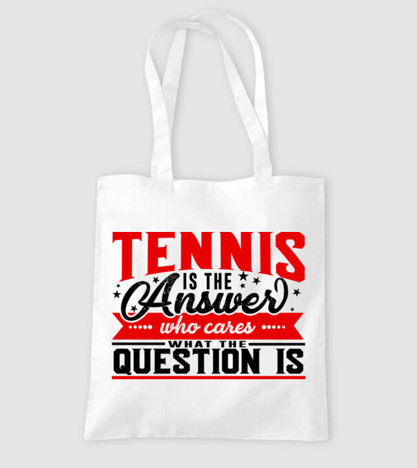 Sport is the answer JUCĂTOR TENIS model alb pe tricou